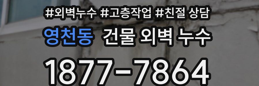 영천동 건물 외벽 누수
