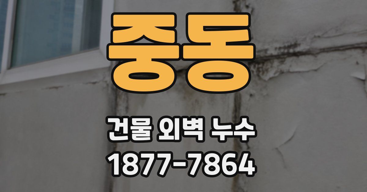 중동 건물 외벽 누수