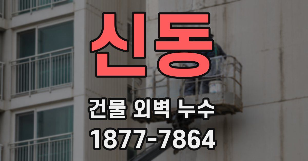 신동 건물 외벽 누수