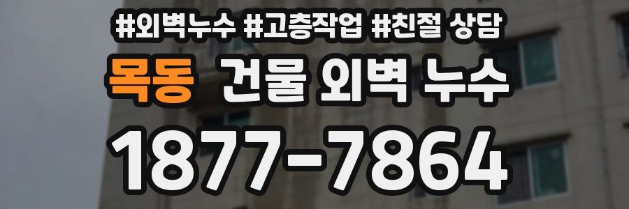 목동 건물 외벽 누수
