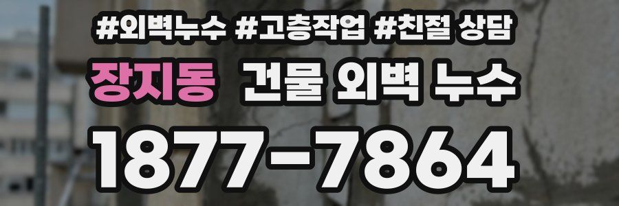장지동 건물 외벽 누수