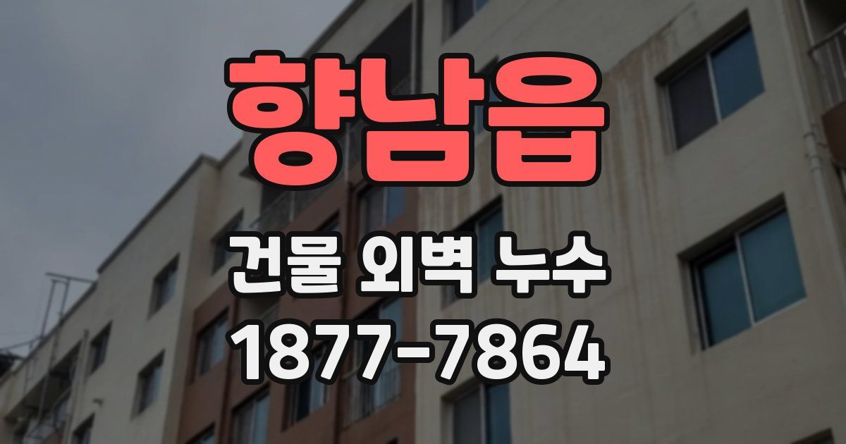 향남읍 건물 외벽 누수
