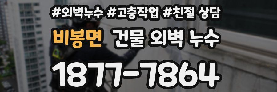 비봉면 건물 외벽 누수