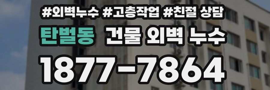 탄벌동 건물 외벽 누수
