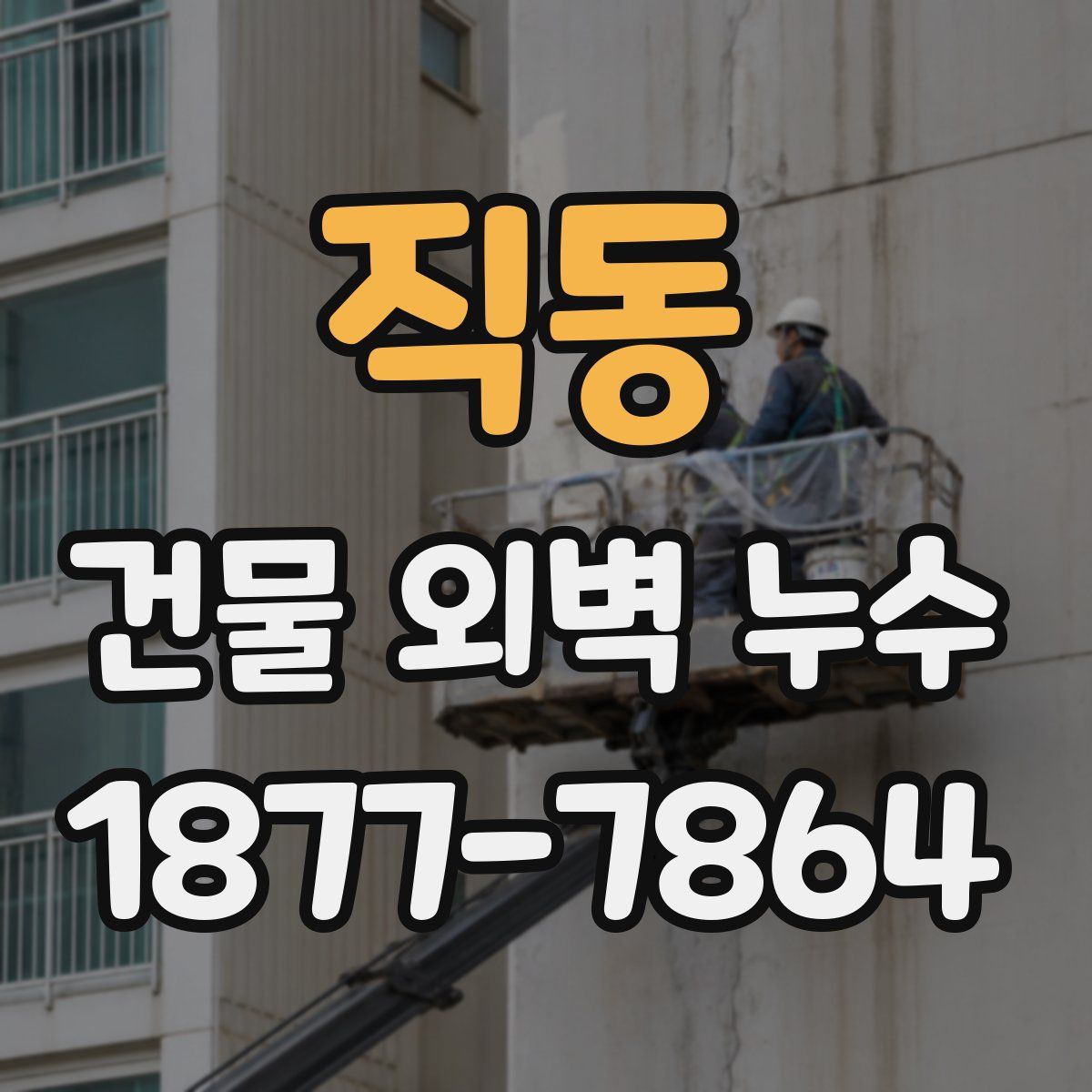 직동 건물 외벽 누수