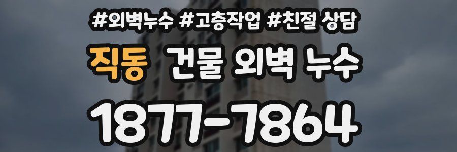 직동 건물 외벽 누수