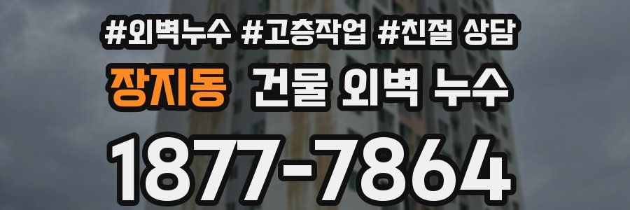 장지동 건물 외벽 누수