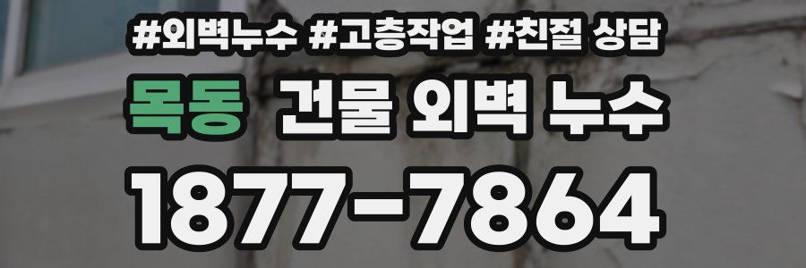 목동 건물 외벽 누수