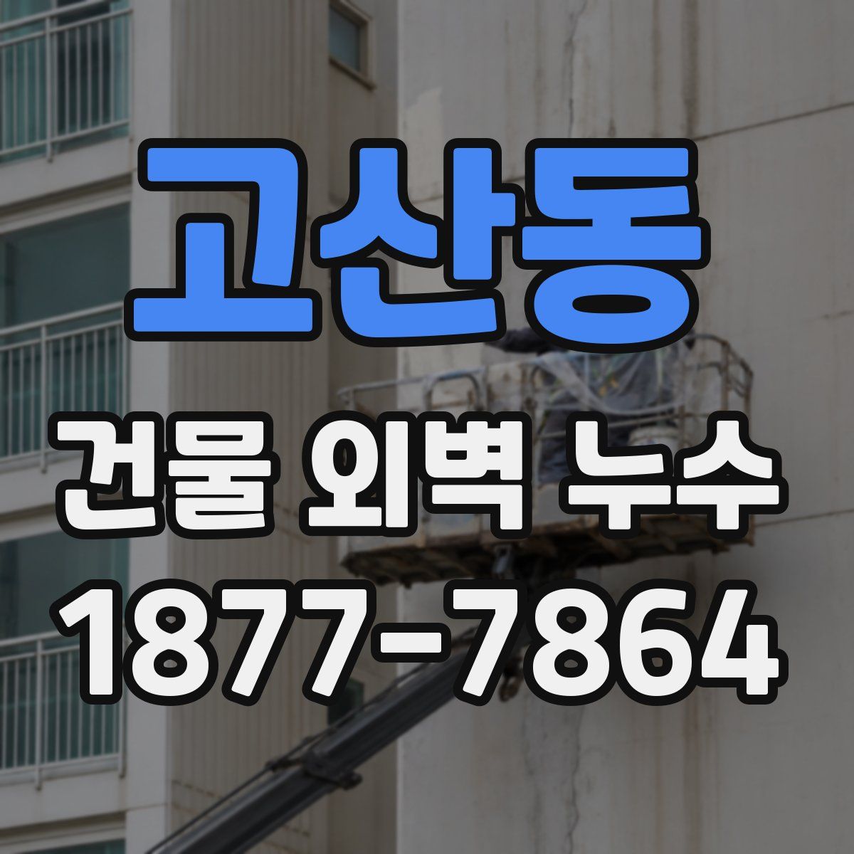 고산동 건물 외벽 누수