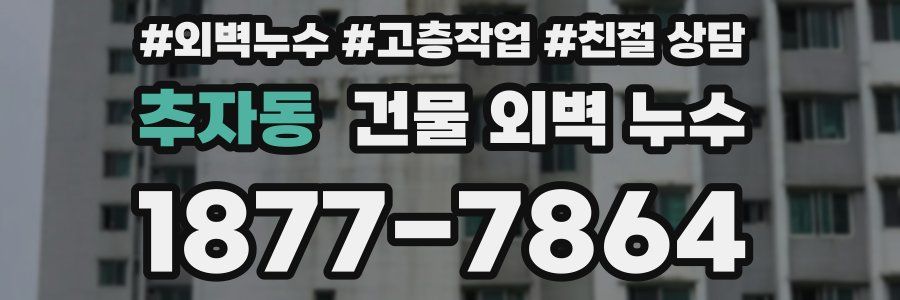 추자동 건물 외벽 누수
