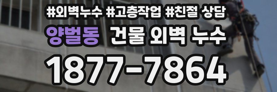 양벌동 건물 외벽 누수