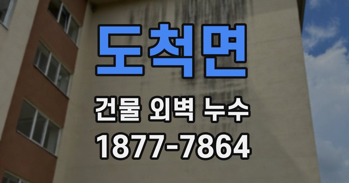 도척면 건물 외벽 누수