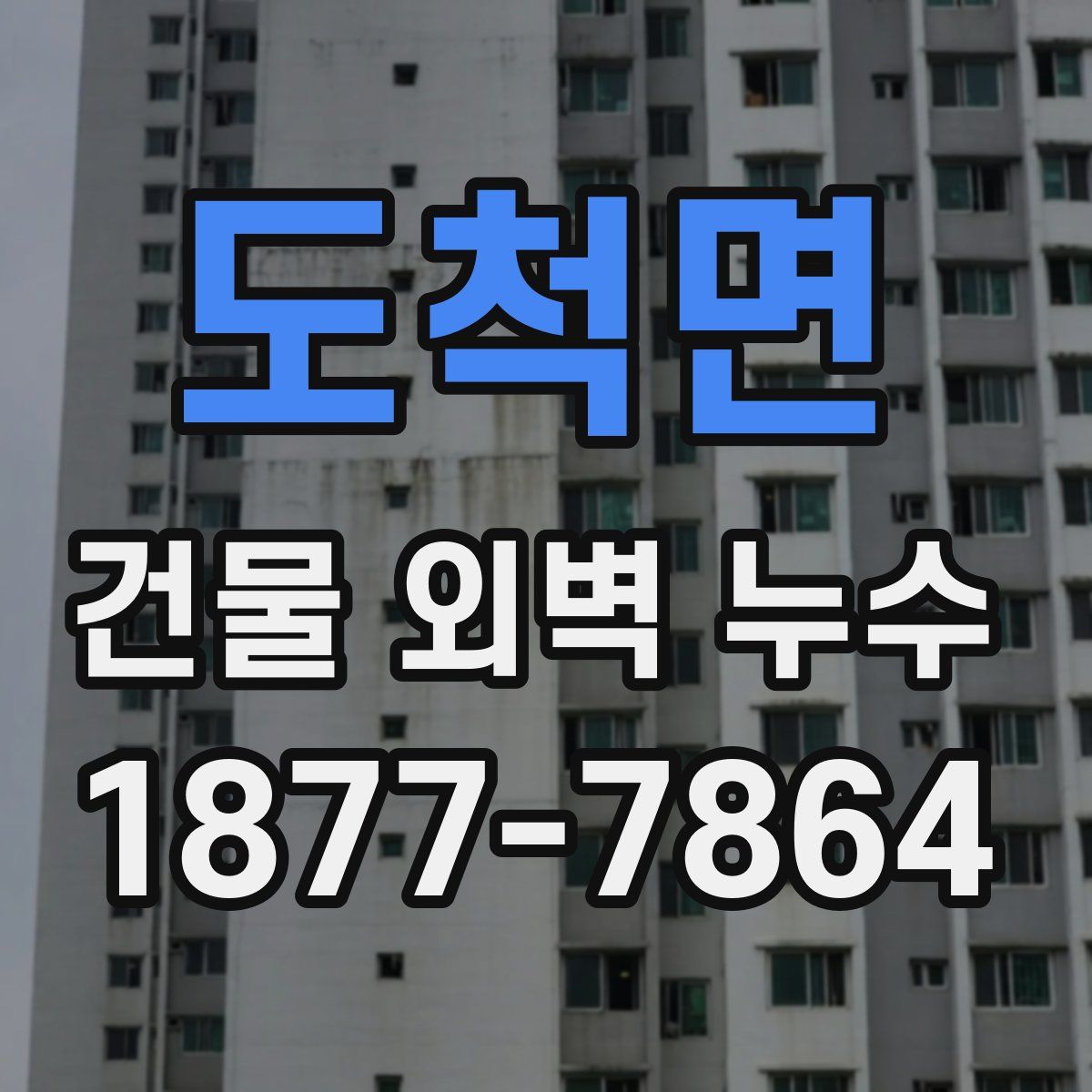 도척면 건물 외벽 누수