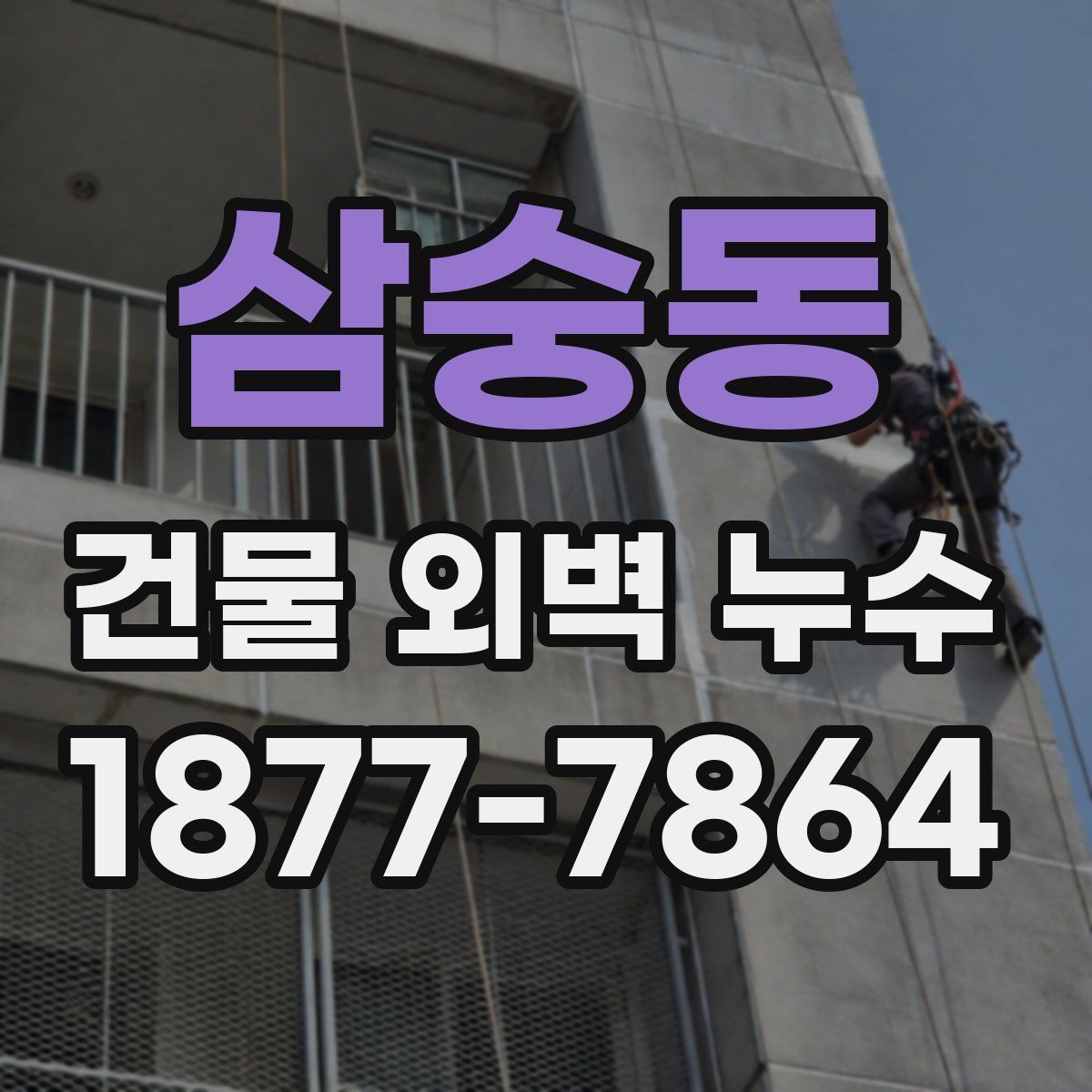 삼숭동 건물 외벽 누수