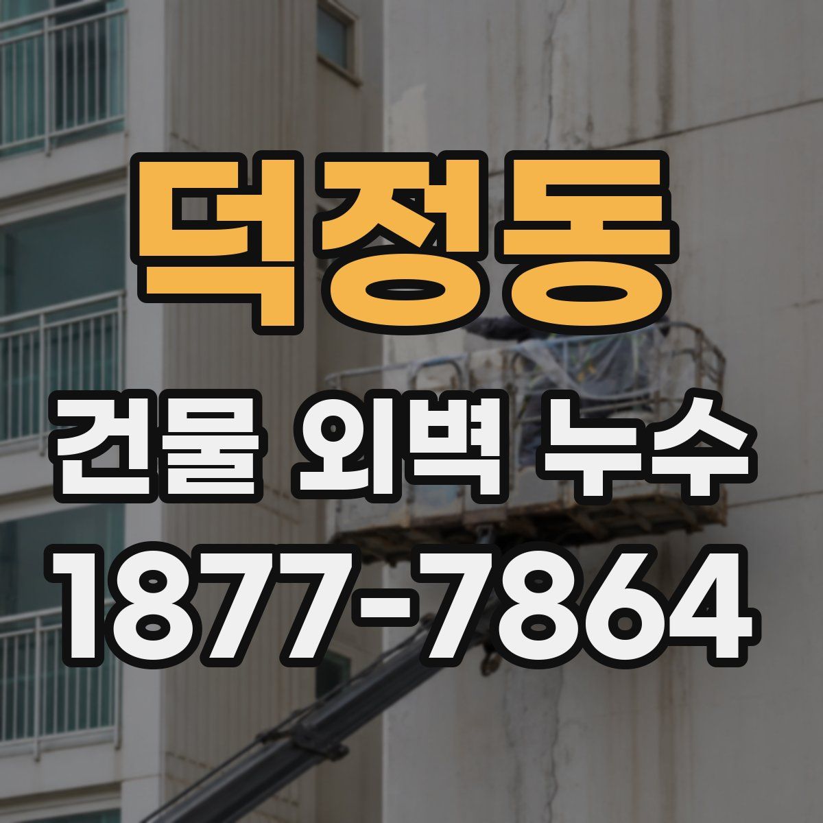 덕정동 건물 외벽 누수