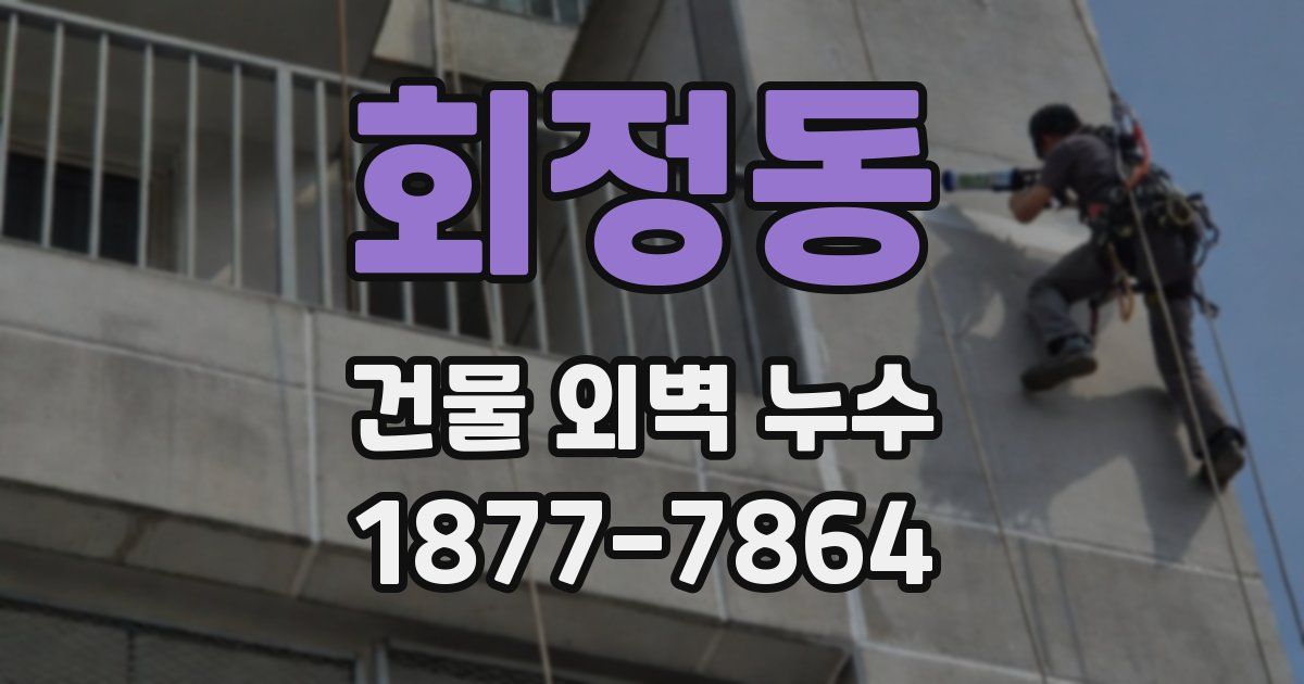 회정동 건물 외벽 누수