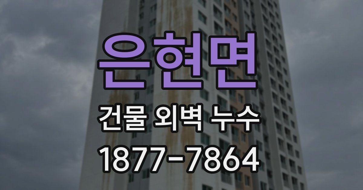 은현면 건물 외벽 누수