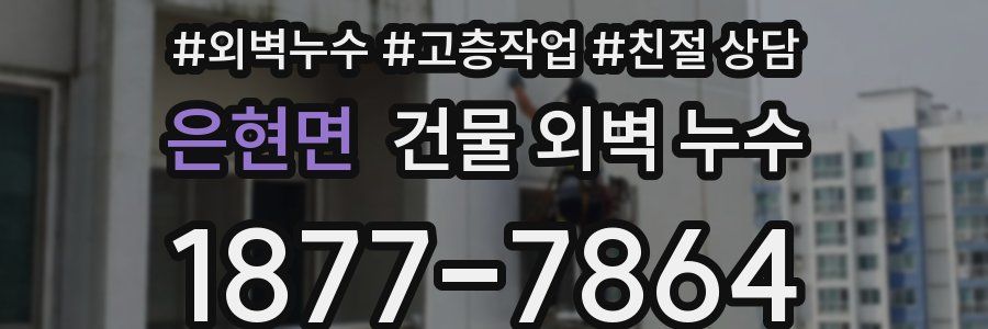 은현면 건물 외벽 누수