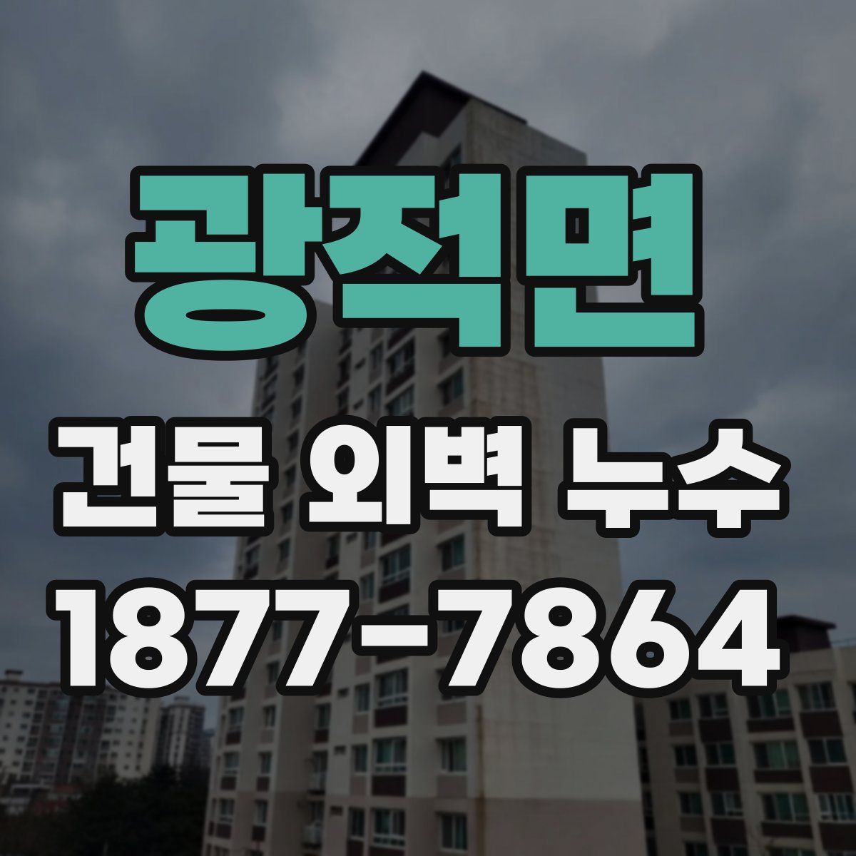 광적면 건물 외벽 누수