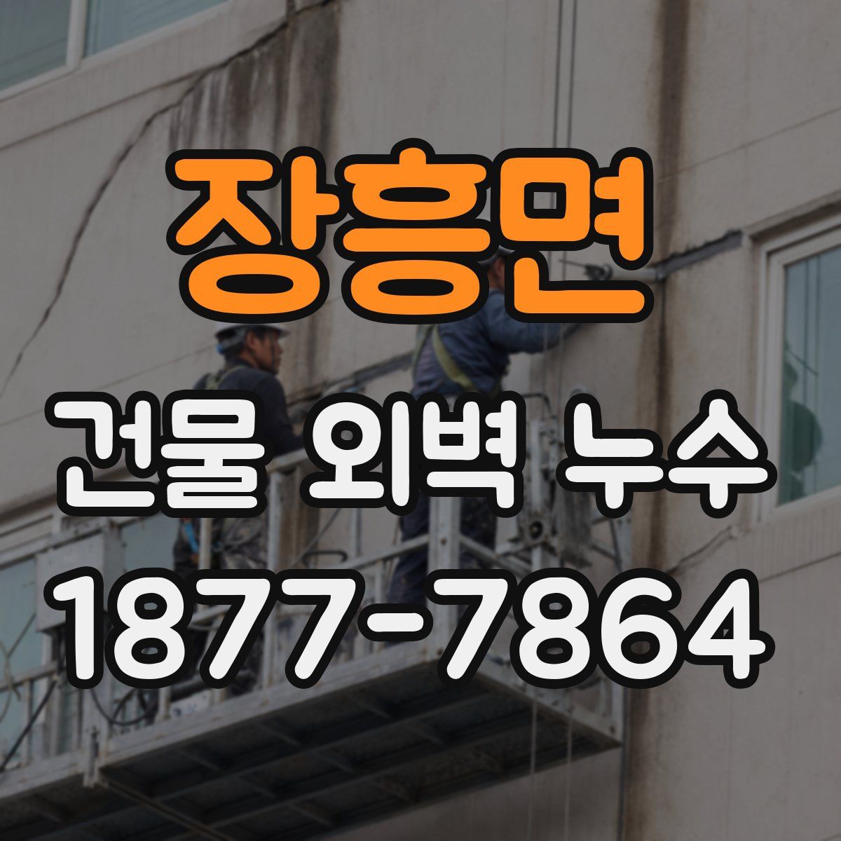 장흥면 건물 외벽 누수