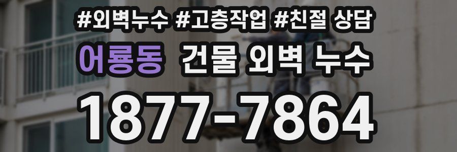 어룡동 건물 외벽 누수