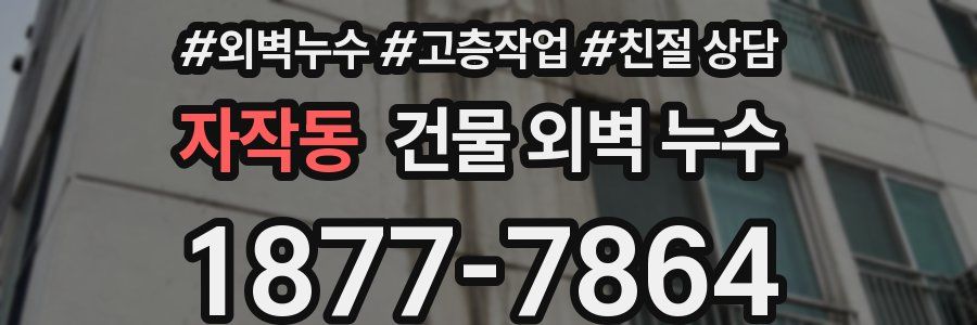 자작동 건물 외벽 누수