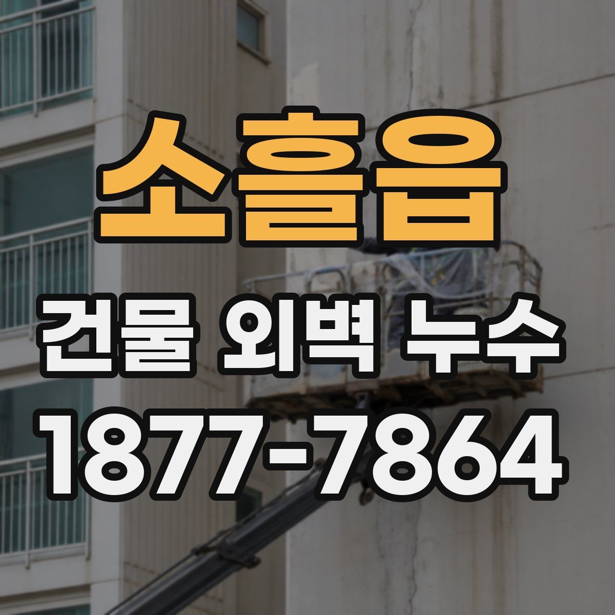 소흘읍 건물 외벽 누수