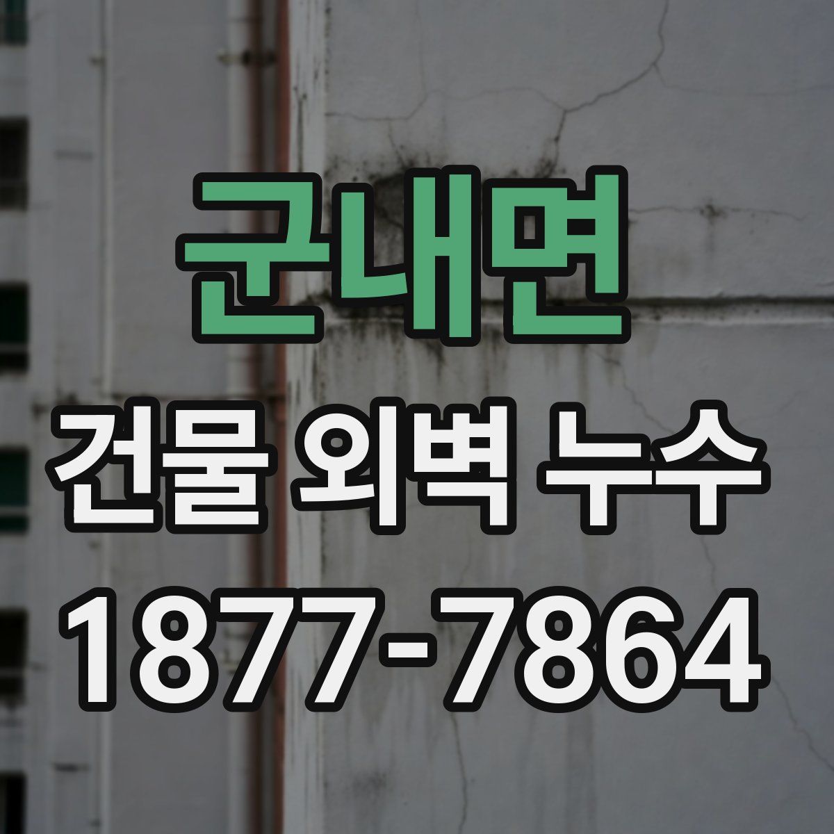 군내면 건물 외벽 누수