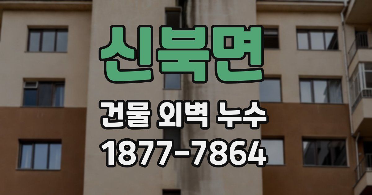 신북면 건물 외벽 누수