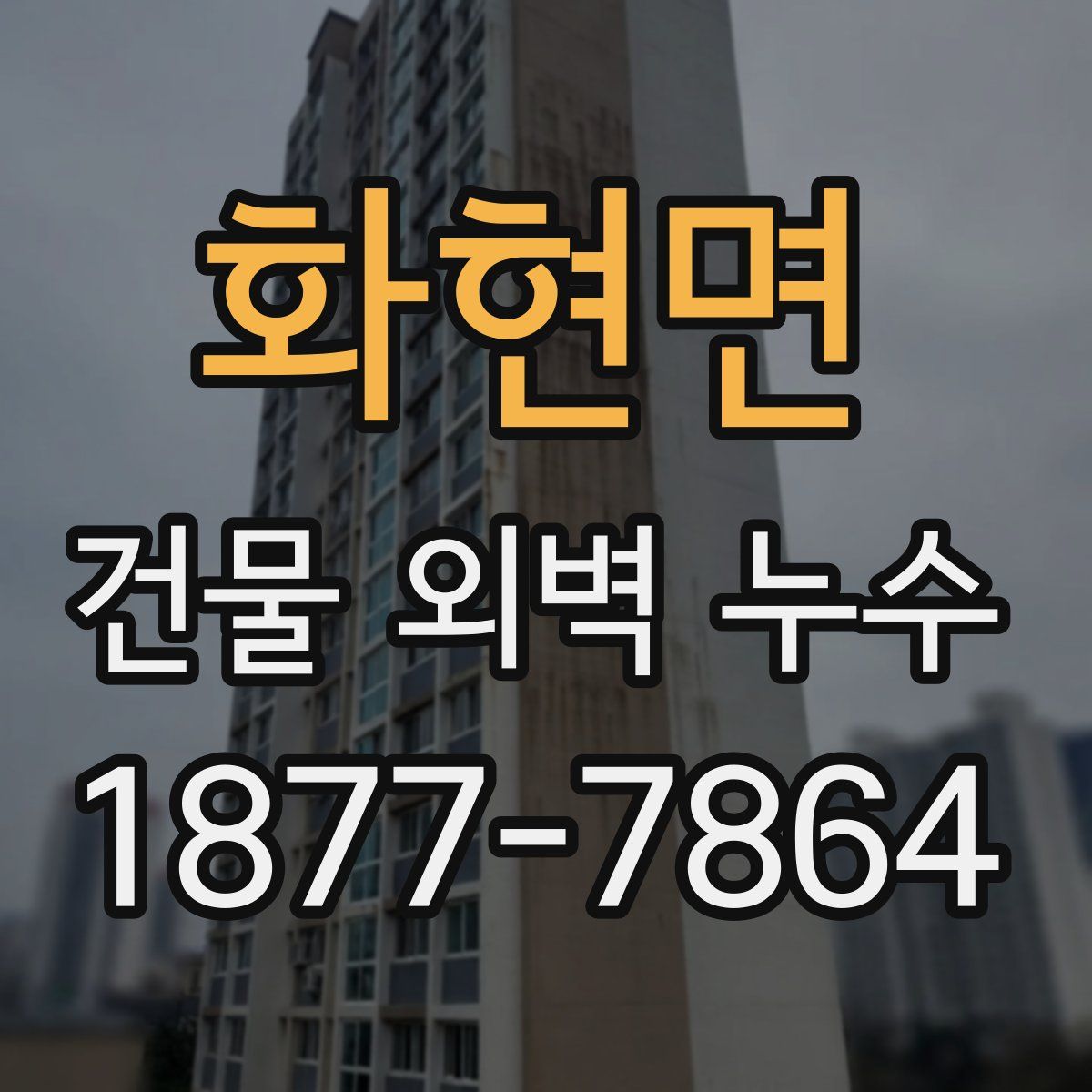 화현면 건물 외벽 누수