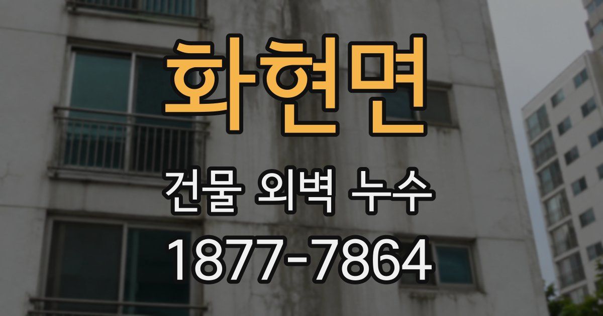 화현면 건물 외벽 누수