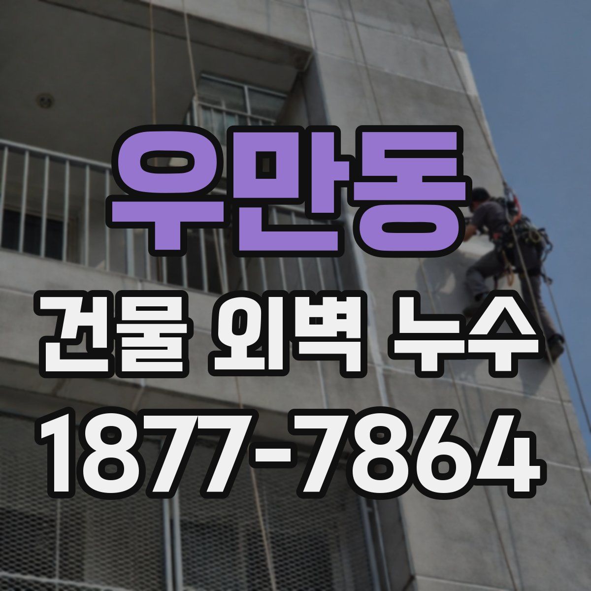 우만동 건물 외벽 누수