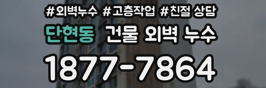 단현동 건물 외벽 누수