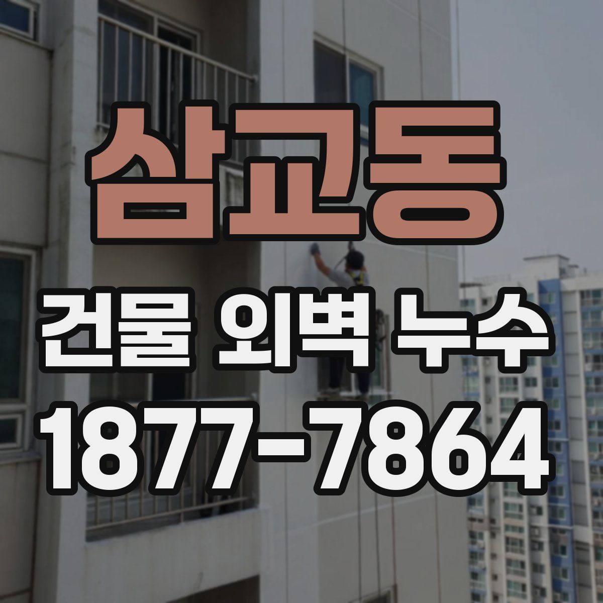 삼교동 건물 외벽 누수