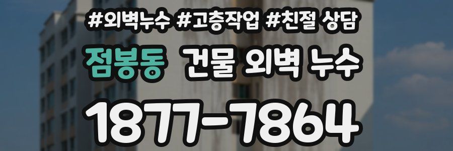 점봉동 건물 외벽 누수