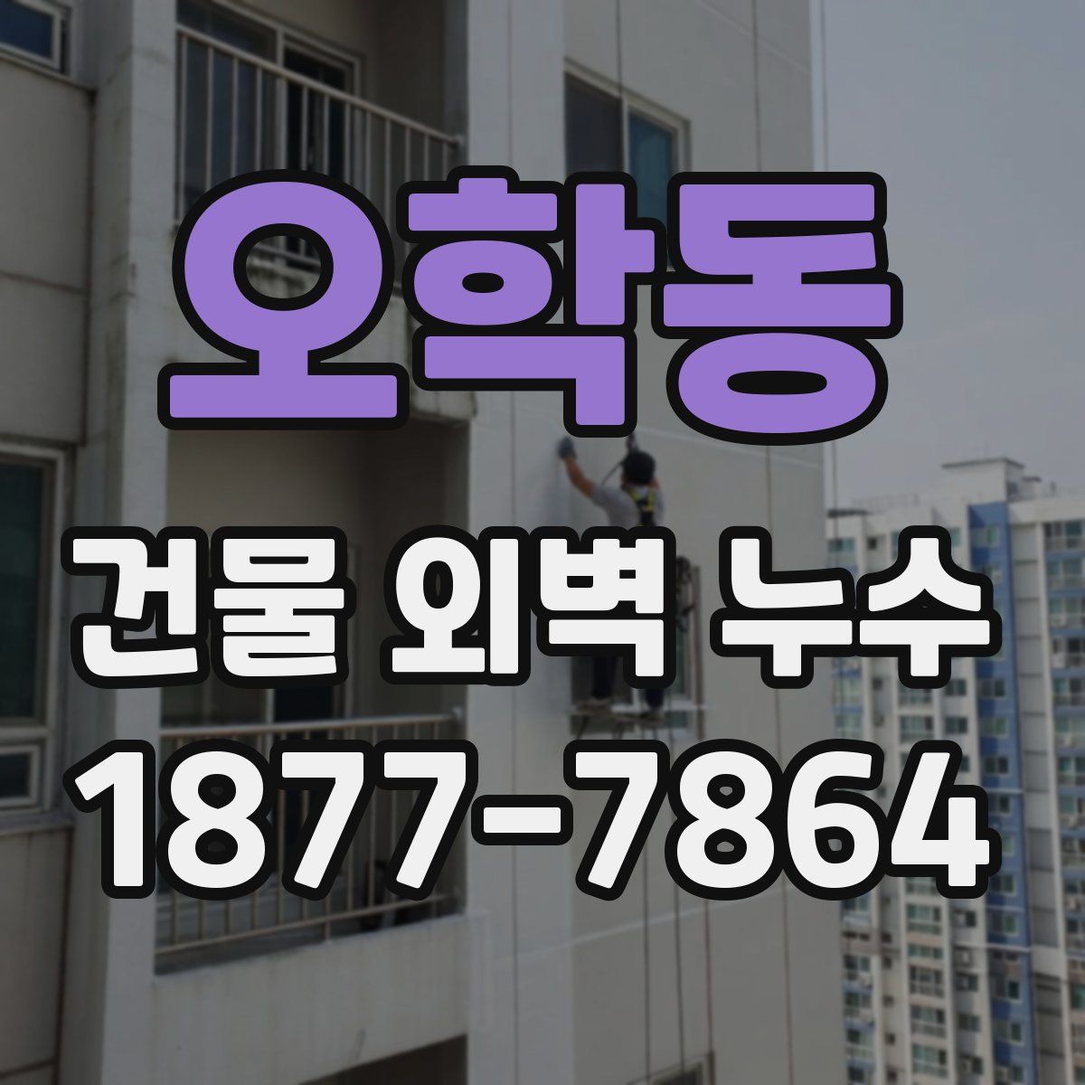 오학동 건물 외벽 누수