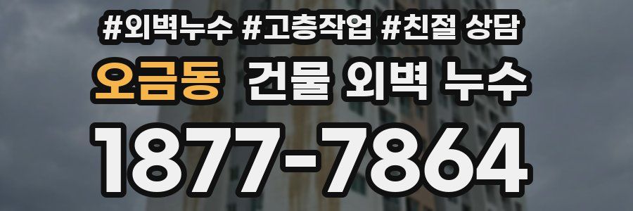 오금동 건물 외벽 누수