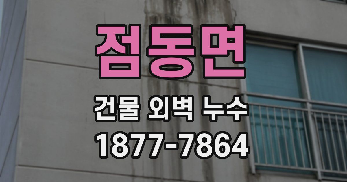 점동면 건물 외벽 누수