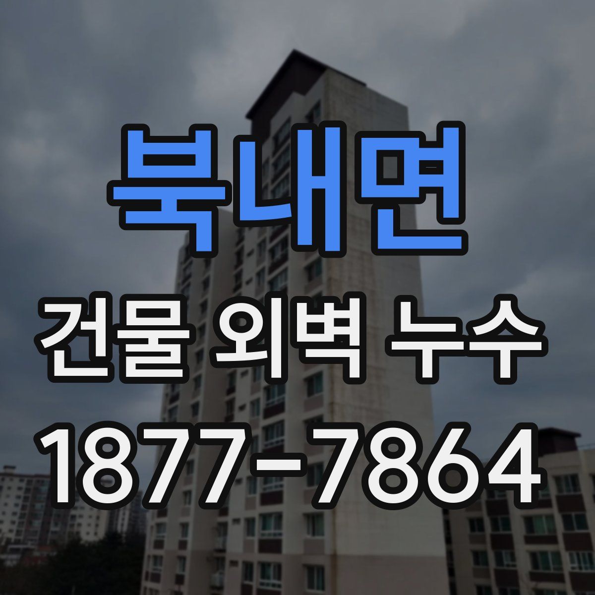북내면 건물 외벽 누수