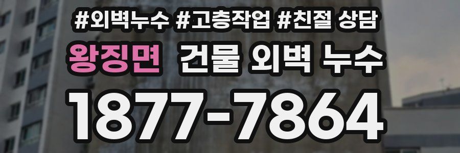 왕징면 건물 외벽 누수