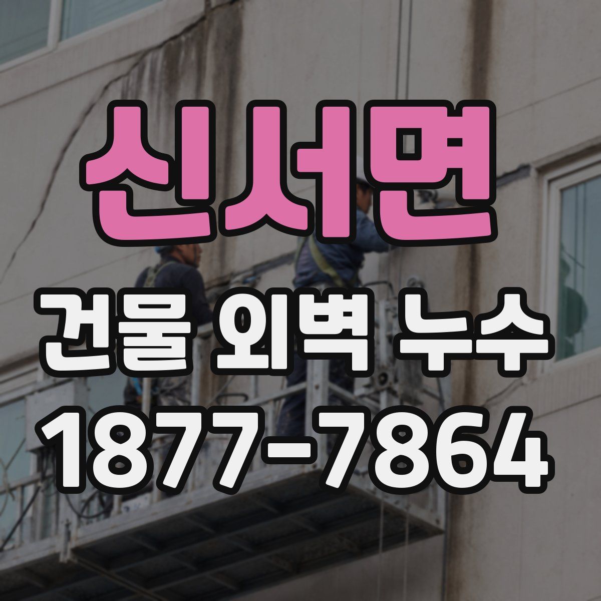 신서면 건물 외벽 누수