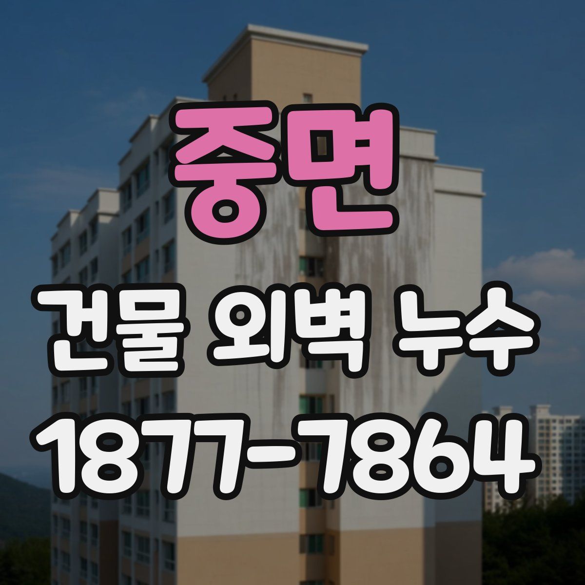 중면 건물 외벽 누수