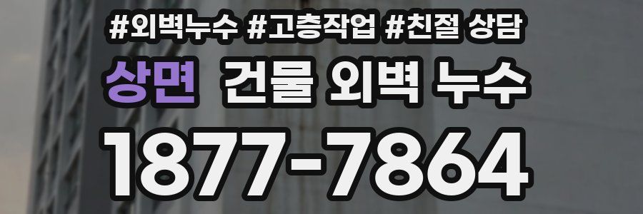 상면 건물 외벽 누수