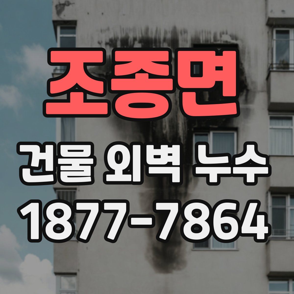 조종면 건물 외벽 누수