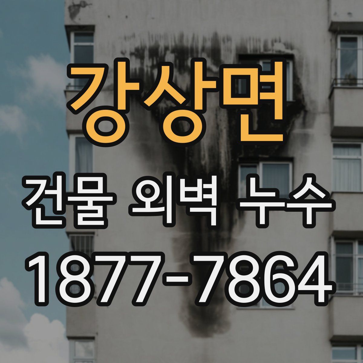 강상면 건물 외벽 누수