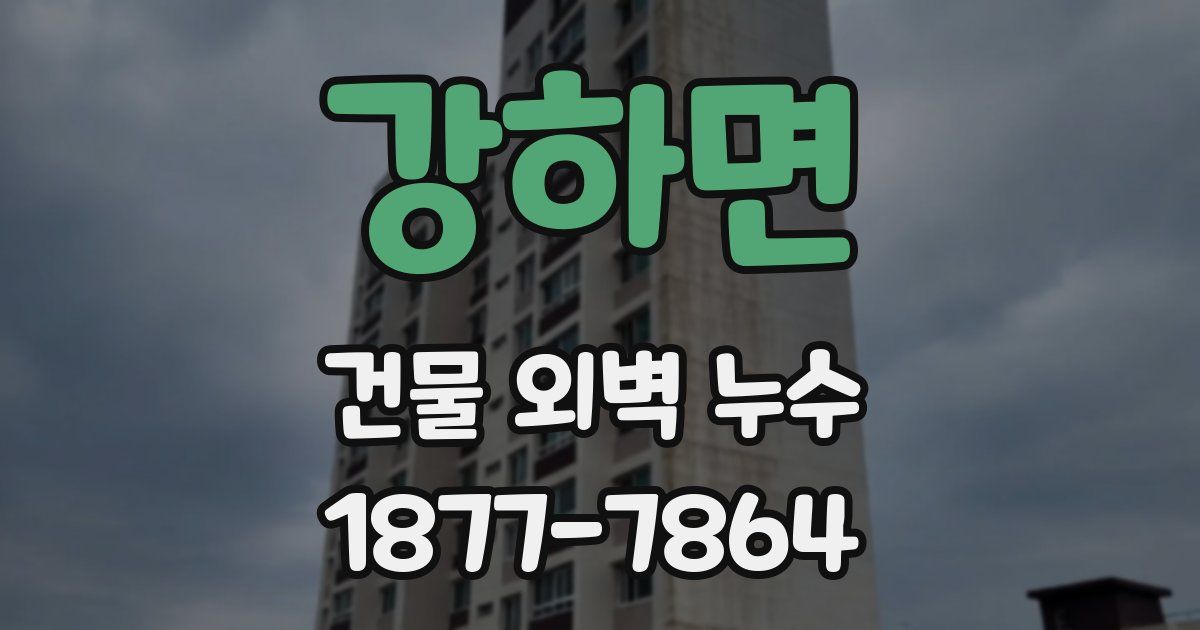 강하면 건물 외벽 누수