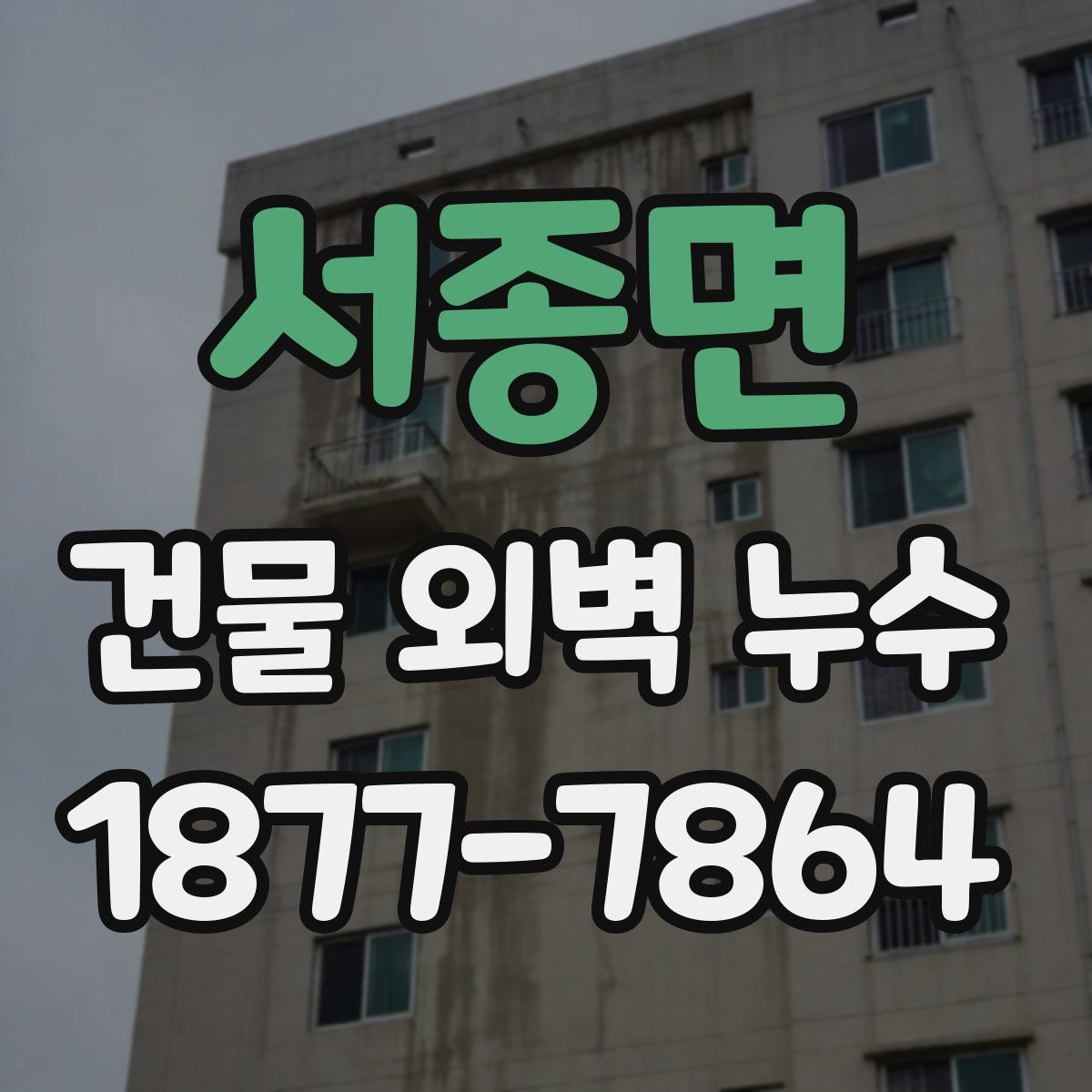서종면 건물 외벽 누수