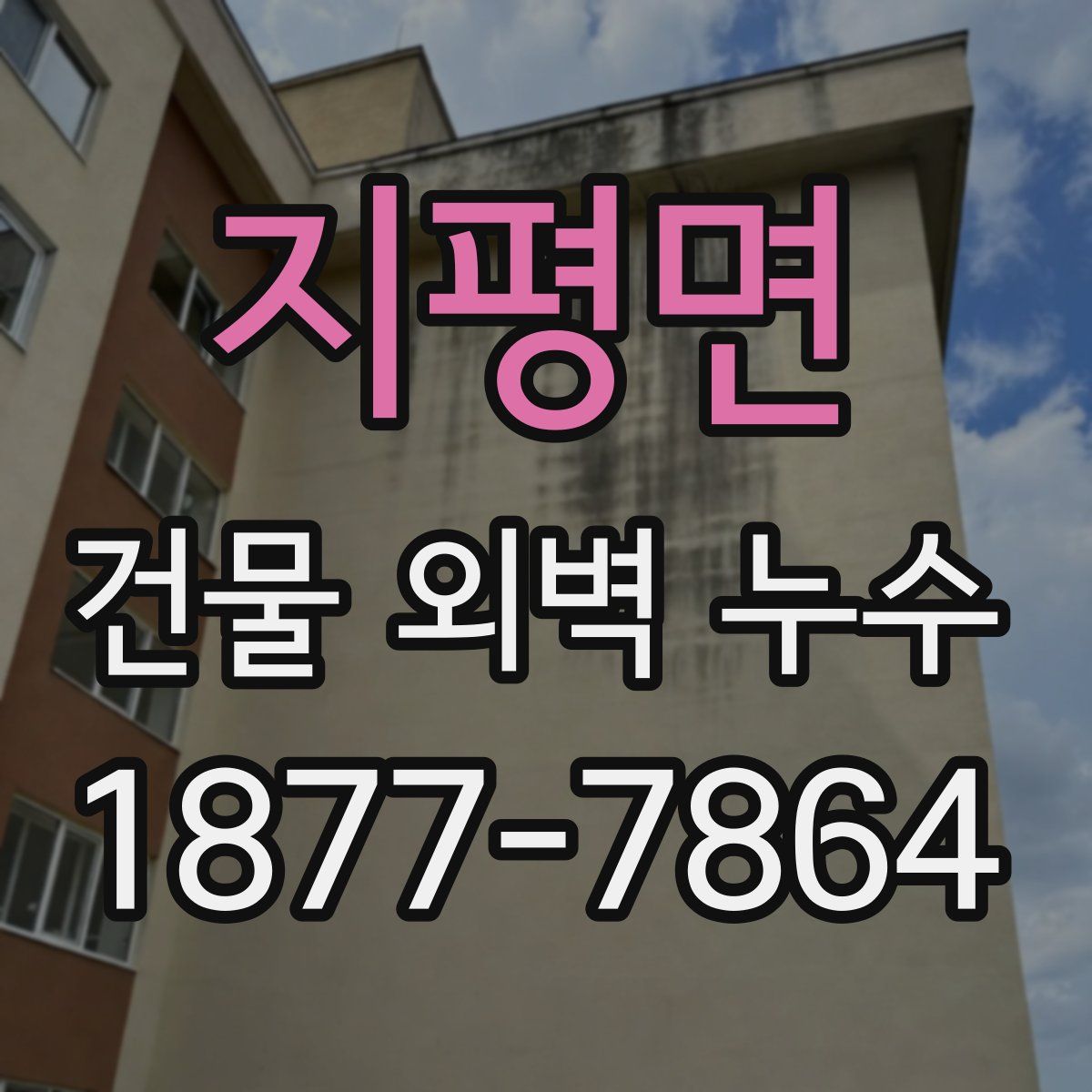 지평면 건물 외벽 누수