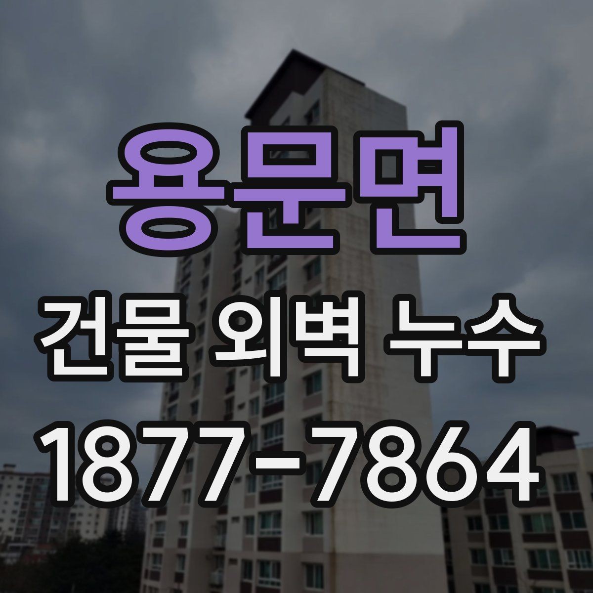 용문면 건물 외벽 누수 발생 지점별 점검 순서