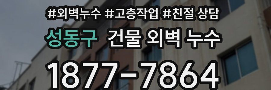 성동구 건물 외벽 누수